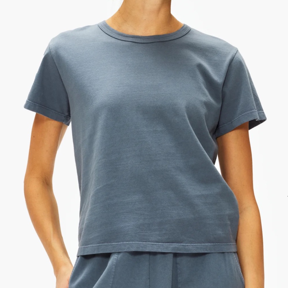LESET The Margo Tee in Indigo - Small